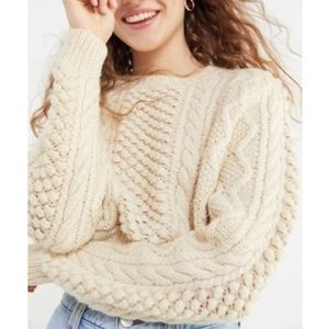 White fisherman’s sweater size s / xs